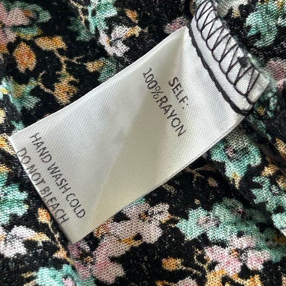 Easel floral print top prairie chic bohemian western adjustable strap - Picture 6 of 10